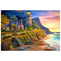 Light House with Waves Diamond Art Painting Kit Set DIY 40cm x 50cm