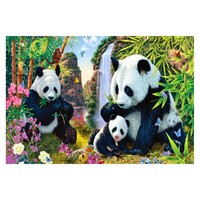 Family of Panda Bears Diamond Art Painting Kit Set DIY 40cm x 50cm