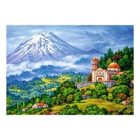 Snowy Mountain Landscape View Diamond Art Painting Kit Set DIY 40cm x 50cm