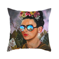 Frida Kahlo with Sunglasses Cushion Cover (No Insert) 45cm Mexican Inspired Design