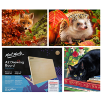 Animals Collection Paint By Numbers Kit, Value Deal Bundle, DIY Drawing Board A2