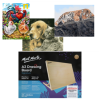 Animal Collection Paint By Numbers Kit, Value Deal Bundle, DIY A2 Drawing Board