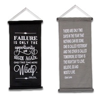 75CM X 35CM Handmade Inspirational Hanging Scroll in Two Designs, Home deco
