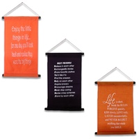 40cm x 25cm Hanging Inspirational Scroll in Three Designs and Colours, Motivational