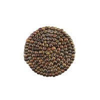 Set of 4 10cm Real, Small Brown Sea Snail Shells Coasters, Handmade, Beach Theme