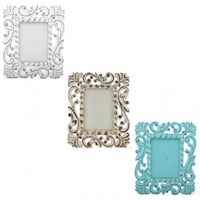24cm x 20cm Hand Carved Photo Frame, Indonesian Style, for 4x6" Prints