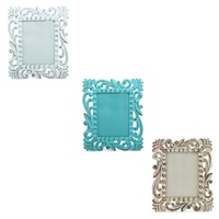 30cm x 25cm Hand Carved Photo Frame, Indonesian Style, for 6x8" Prints