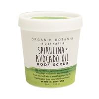 1pce Splotch 200g Tub Creamy Body Scrub Spirulina & Avocado Oil Cleanser