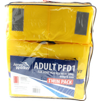 New 2pce PFD Jarvis Walker Adult Blocks 40KG Plus Twin Pack Flotation Device Yel