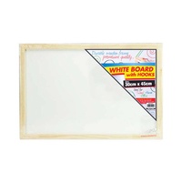 1pce White Board w/Hooks-30x45cm