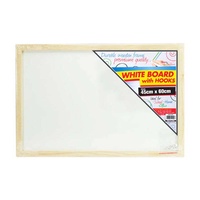 1pce White Board w/Hooks-45x60cm
