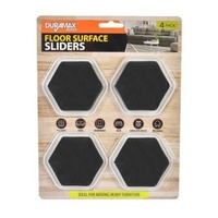 4pce x Pack of Furniture Sliders - 8.5cm Hexagon. Moving Heavy Objects Made Easy