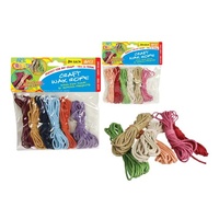 2 Pack Colour Wax Cord String 6 Pastel Colours 3m Long Each Great for Craft and Gift Wrap