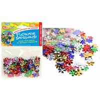 1 pack craft Flower Sequins 30g multi colours, scrapbooking, craft, party