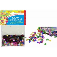 1 pack craft Star Sequins 30g multi colours, scrapbooking, craft, party