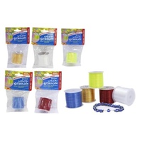 1 Roll CLEAR 300m Metallic Finish Craft Nylon String for necklace/braclet craft