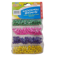 1 Pack Craft Wooden Beads 22g Simple Design For Jewellery Making