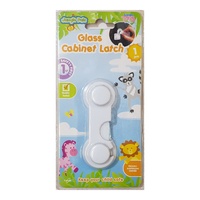 1 x Glass Cabinet Safety Latch 9.5cm - Baby Safety