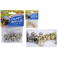 15pce Craft Bells (Gold or Silver) Great for Craft or Decorations