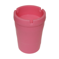 1pce Pink Butt Ash Bucket 8x11cm Tray Smoke Waste Holder Lid Bin