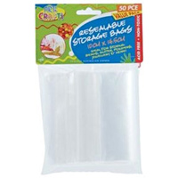 50pce Resealable Storage Zip Lock Bags 10cm x 14.5cm
