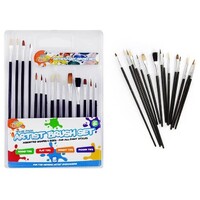 15pce Artist Paint Brush Set Assorted Sizes DIY Home Art & Craft