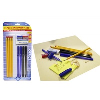 11pce Stationery Writing Set Pens, Pencils, Eraser and Shapners