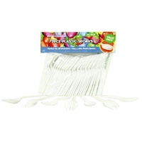 72pce x Disposable Plastic Sporks - Value Pack. Parties, Birthdays and Events.