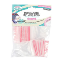 1pce 160 Clear Plastic Resealable Bags 50x50mm Zip Lock, Jewellery