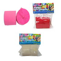 2pce Coloured Streamers 4.5cm x 25m Great for All Party Decorations