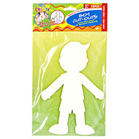 15pce Boy Paper Cut Outs - DIY Fun Kids Craft