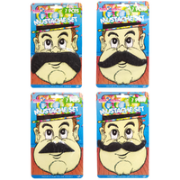 1pce Dress Up Moustache in 4 Asstd Styles Party Accessories