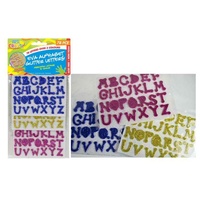 78 Piece Sticker Glitter Alphabet Letters 3 Colours, Scrapbooking & Art and Craft