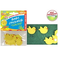 10pce Wooden Chicks/Chickens, great for card making, scrapbooking