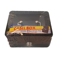 1pce Metal Petty Cash Draw - 15x11x8cm - Black