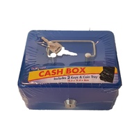 1pce Metal Petty Cash Draw - 15x11x8cm - Blue
