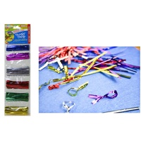 400PCE Metallic Craft Twist Ties. ASSORTED COLOURS. Great for Loot Bags, Parties