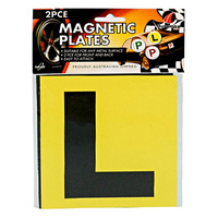 2pce Magnetic L Plates - Learners Plates for Queensland Standard