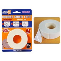 White Double Sided Tape 24mm x 2m 1 Roll DIY Art & Craft