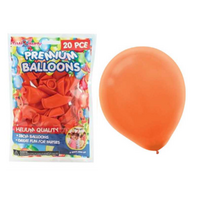 20pce Orange Helium Balloons Great For Parties, Birthdays & Weddings