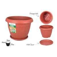 1pce Garden / Flower Pot - Round-D36x29cm w/ saucer - DURAMAX