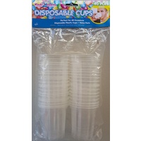 New 40pce Disposable Plastic Cups 200ml each Party Events