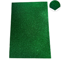 2pce Glitter EVA Adhesive Sheets 20x30cm [GREEN]