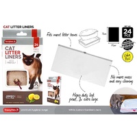 24pc Cat Litter Tray Bags 31x71cm 14 microns
