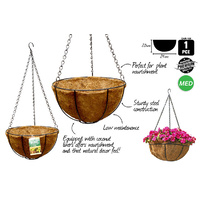1pce Hanging Planter W/ Liner 25Cm Diameter - DURAMAX