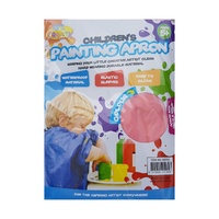 1pce Pink Kids Painting Apron 2 Colours Children Waterproof Clean Elastic 