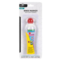 1pce Red Bingo Marker Pen Bright Sponge Tip Ink 40ml Leak Proof