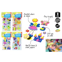 1 Pack - 8pcs DIY EVA Foam Stickers - Girl Series Kids Craft