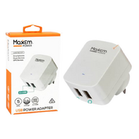 Dual USB Port AC Charger 2.1A Fast 5V 1 Piece White Universal Compatibility