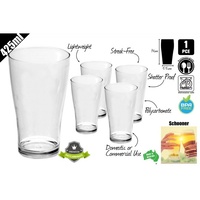 1pce Polycarbonate Schooner Glass 425ml